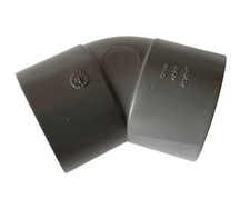 Greenhouse Rainwater Parts Spares 45 degree Grey Elbow for 36.5mm outer pipe