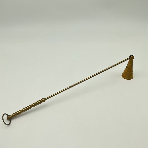 Vintage brass candle - brass,