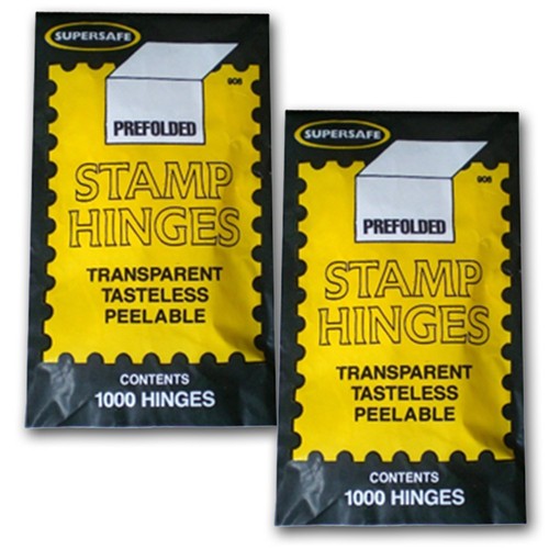 Supersafe stamp hinges - stamp, two