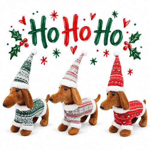 Huge festive dachshund sausage - huge,