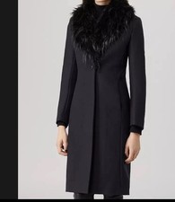 REISS Paloma Ink Blue Wool