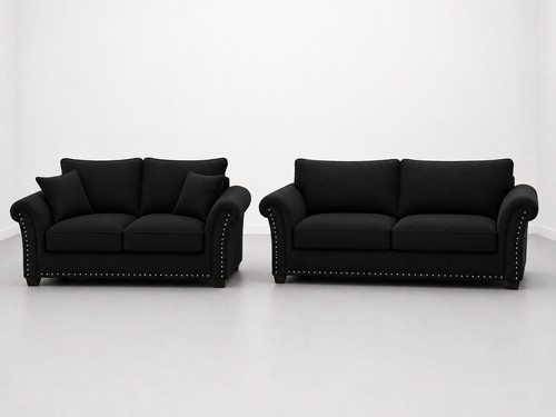Harrison velvet sofa set - 1, 2