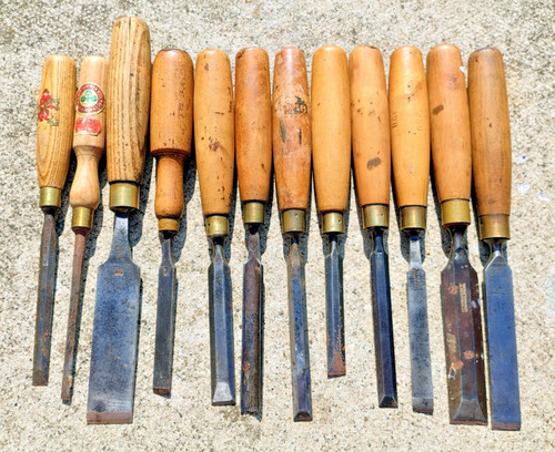 Vintage woodworking chisels - vintage,