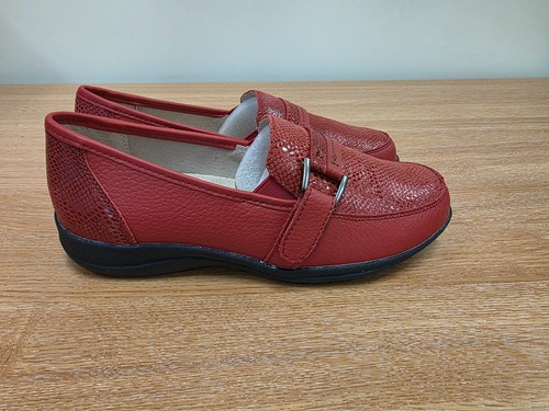 Damart red wide - wide, slip-on
