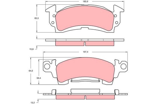 New brake pad set disc - brake,