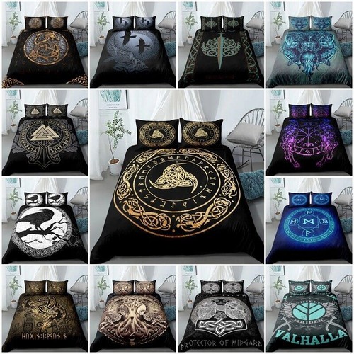 Viking mythology duvet - mythology, 3d