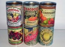 Reduced set Vintage food tin