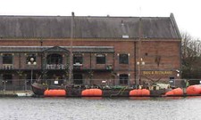 Photo 12x8 Eben Haezer: re-floated The old barge which sunk at mooring c2015