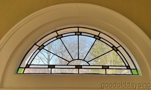 Antique stained leaded glass - stained,