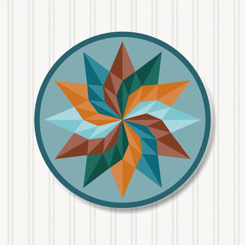 Round barn quilt - 6, sizes