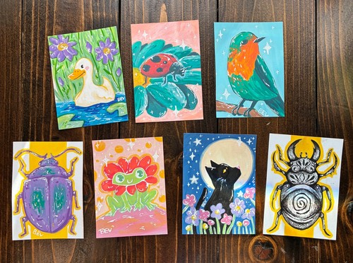 Custom aceo original acrylic - custom,