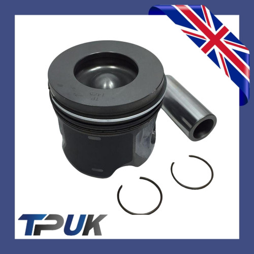 Piston with rings and pin - with, for