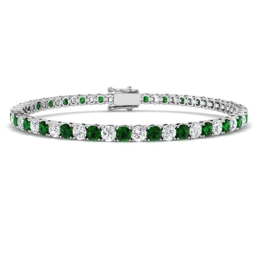Lab grown emerald diamond - emerald, &