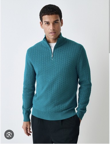 Next men teal - textured, 1/4