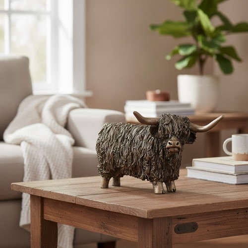Highland bull sculpture - highland,