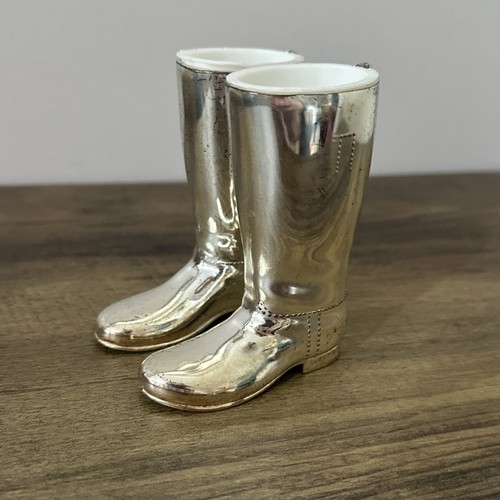 Pair vintage 9cm silver - of,
