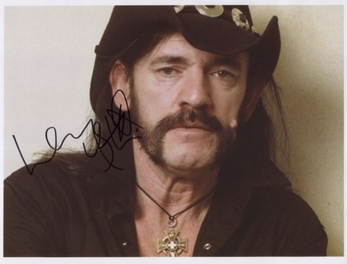 Lemmy signed photo - lemmy, (motorhead)