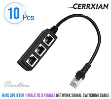 10 Pack RJ45 Ethernet Splitter
