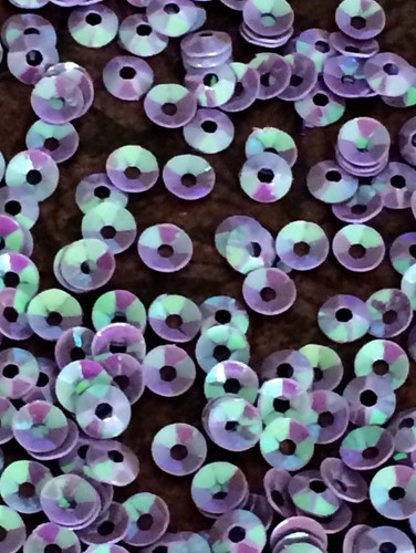 Sequins 4mm provence lavender - sequins,