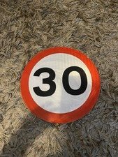 30mph Uk Road Sign Size 45cmx45cm Mancave Bars Tv Film Sets 30th Birthdays 