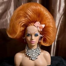 STUNNING HAND STYLED FOX RED LACE FRONT DRAG QUEEN WIG