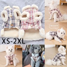 Warm Plaid Dog Cat Clothes