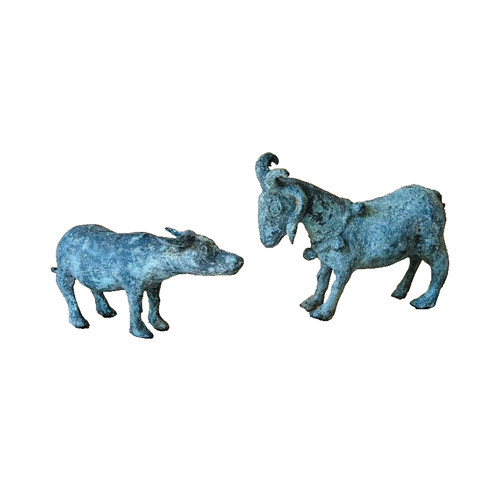 Water goat metal garden - goat,