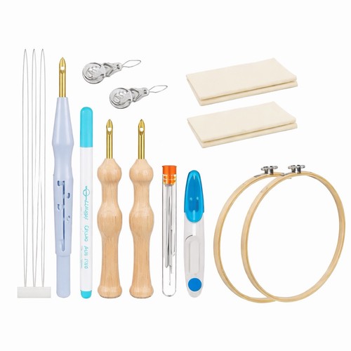 Punch needle embroidery kit - punch,