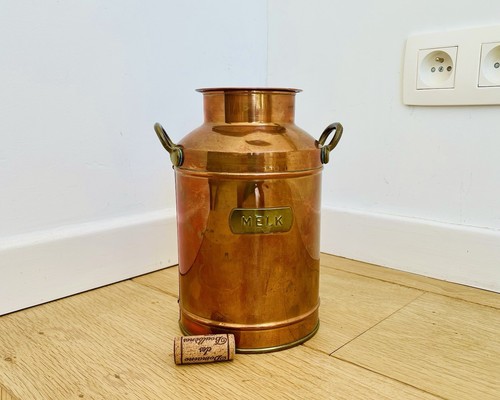 Dutch copper milk can - dutch,