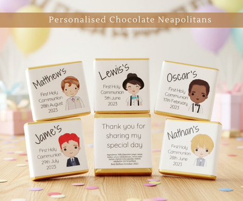 Personalised chocolate boys - personalised,