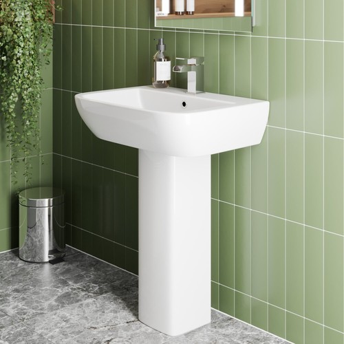 Tap hole wash - tap, basin