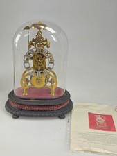 Single Chain Fusee Skeleton Clock Under Dome Bell Strike