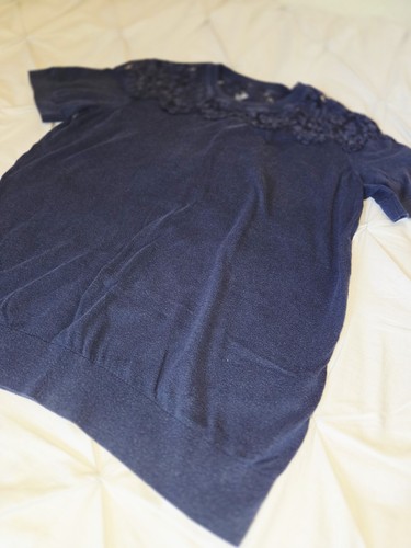 Reiss dana knit top navy - dana,