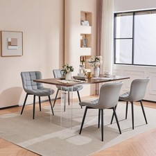 Set of 2 Dining Chair Faux