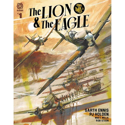 Lion eagle cover b - lion, burns