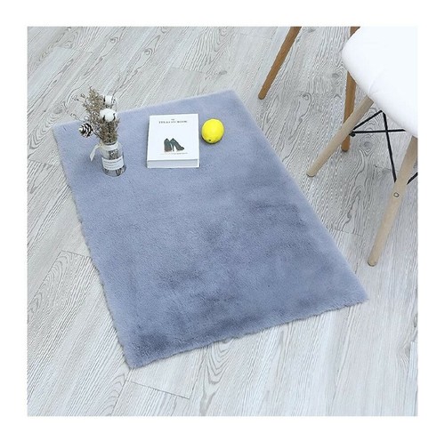 Faux rabbit fur rug - rabbit, rug,
