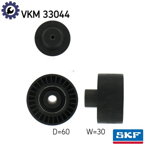 Deflectionguide pulley vribbed - pulley,