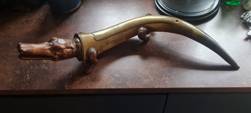 Antique horn brass - horn, &