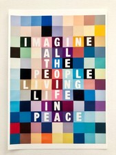 Limited edition giclee art print, UNFRAMED, beautiful John Lennon quote, modern.
