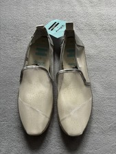 Disney x TOMS Cinderella Glitter Mesh Wedding Alpargata Size 8