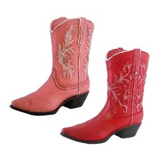 Resin Vase Flower Vase Cowboy Cowgirl Boot Vase Artwork Ornament for Party