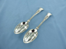 AN ANTIQUE PAIR OF STERLING