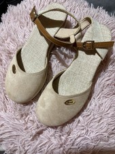 Scrappy Beige Sandals In Size