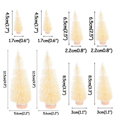 8pcs christmas small pine - small,