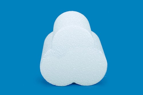 Polystyrene trefoil cake dummy - trefoil,