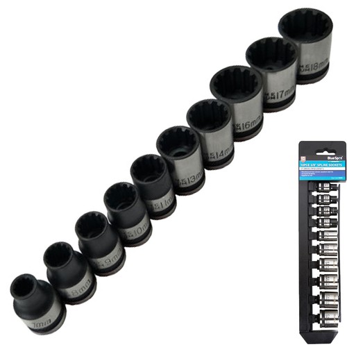 Bluespot 10pcs spline socket - 10pcs,