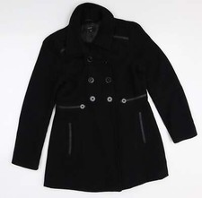 Therapy Womens Black Pea Coat