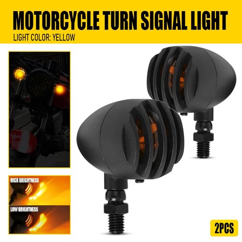 Black motorcycle bullet led - black,