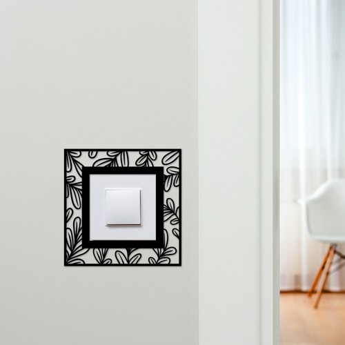 Light switch surround leaves - switch,