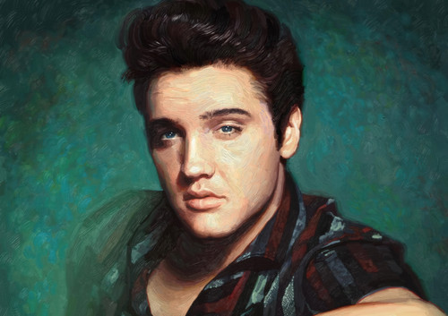 Large elvis presley poster - large,